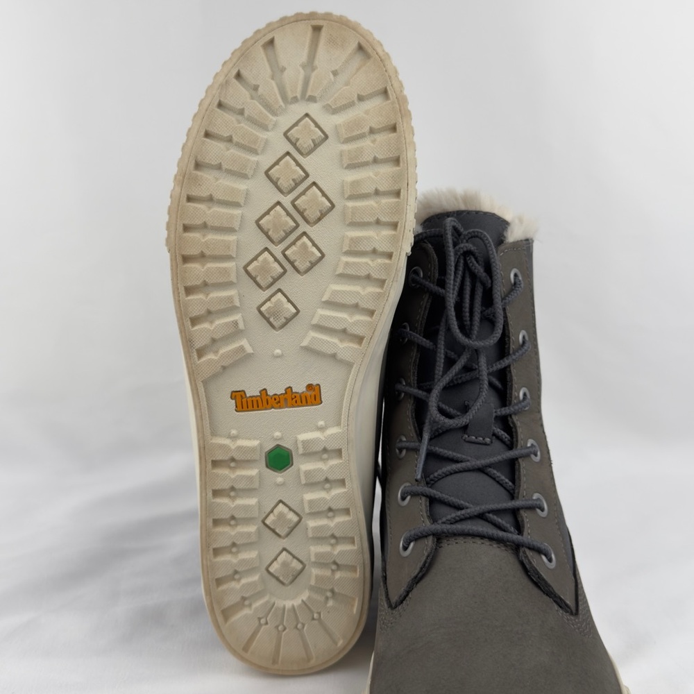Timberland Womens Skyla Bay Fold-Down Fleece Boots Gray Sz 7 - Picture 7 of 12